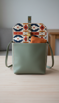 Sac bandoulière nuance sauge