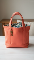 Cabas quotidien corail vif